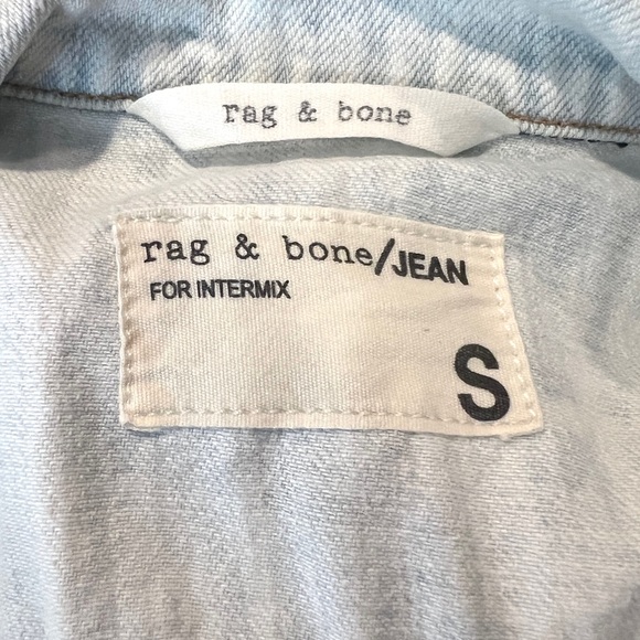 Rag & Bone Denim Vest in Bleach Out - Picture 4 of 5